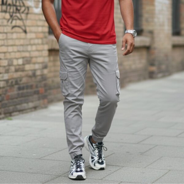6-Pocket Cargo Joggers – 2pcs Combo - Image 3