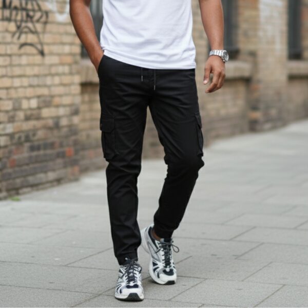 6-Pocket Cargo Joggers – 2pcs Combo - Image 3