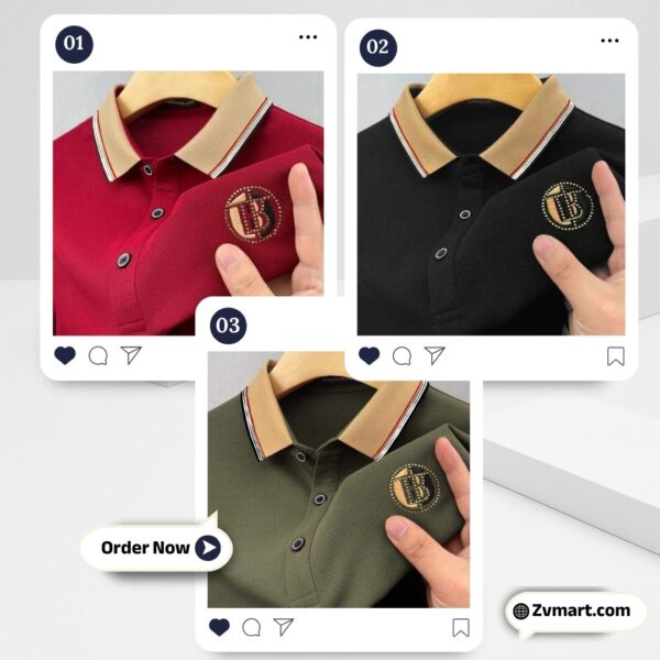 3pcs Premium Pk Cotton Polo Combo - Image 1