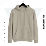 Premium Solid Hoodie-Ash - Image 2