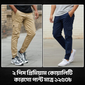 6-Pocket Cargo Joggers – 2pcs Combo