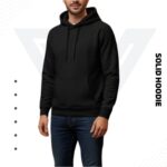 Premium Solid Hoodie - Black