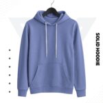 Premium Solid Hoodie - Sky Blu - Image 2