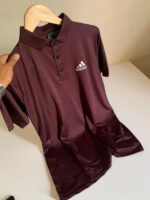 Premium China Polo-Dark Maroon - Image 2