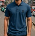 Premium China Polo-Navy Blu